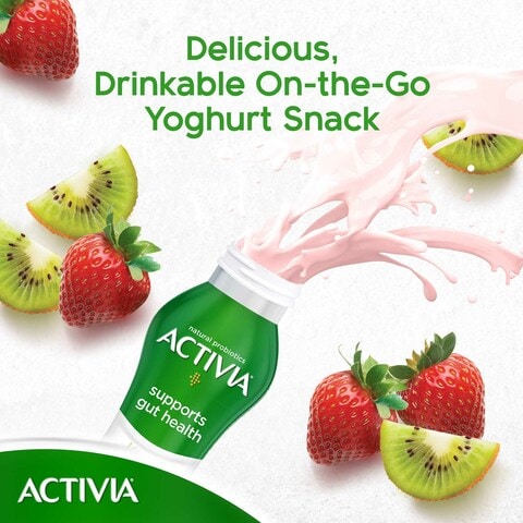 Activia Yoghurt Go Drinkable Yogurt Snack Kiwi-Strawberry 280ml