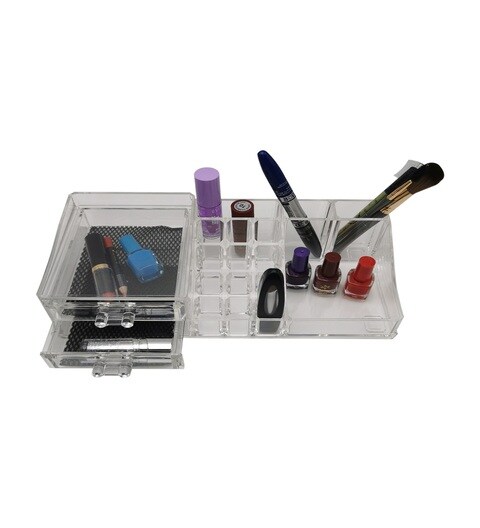 Buy Makeup Desk Organizer with Drawers Jewellery Display Storage