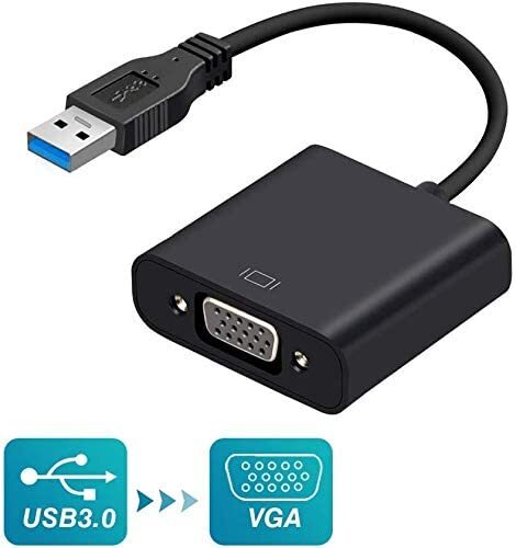 Buy Ntech USB To VGA Adapter, 1080P USB 3.0 To VGA Video Graphic Card Display External Adapter, Multi-Display Video Converter PC For Windows7/8/10 Desktop Laptop PC Monitor Projector Chromebook -