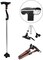 Folding Cane with Led Light, Adjustable Walking Stick for Men &amp; Women, Elderly stick with Cushion, T Handle &amp; Pivoting Quad Base (Assorted colors)