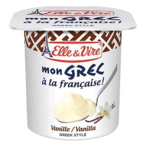 Elle &amp; Vire Greek Style Vanilla Yoghurt 125g