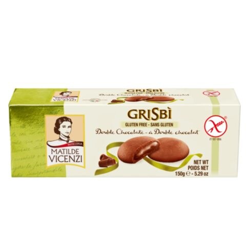 Vicenzi Grisbi Gluten Free Double Chocolate Cookies 150g