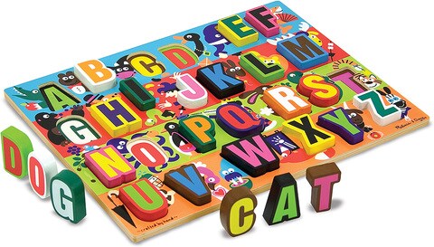 Buy Melissa \u0026 Doug Jumbo ABC Wooden 