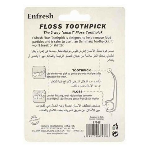 Enfresh Floss Toothpicks Multicolour 36 PCS