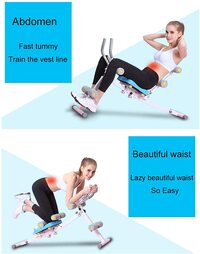 Abdominal Fitness Equipment, Four-In-One Lazy Belly Sports Artifact Home Female Abdomen Training Abdominal Beauty Waist Machine for Crunch Sit-Up Exercise