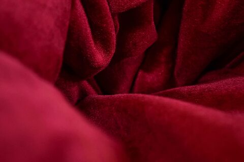 Luxe Decora Soft Suede Velvet Bean Bag Cover Only (3XL, Red)