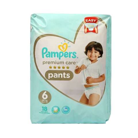 Pampers Premium Care Diaper Pants Extra Large Size 6 16+kg 18 Count