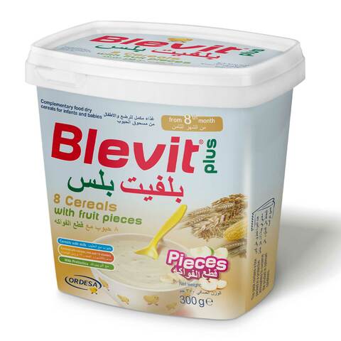 Blevit Plus Baby Food 8 Cereals with Fruits 300 g