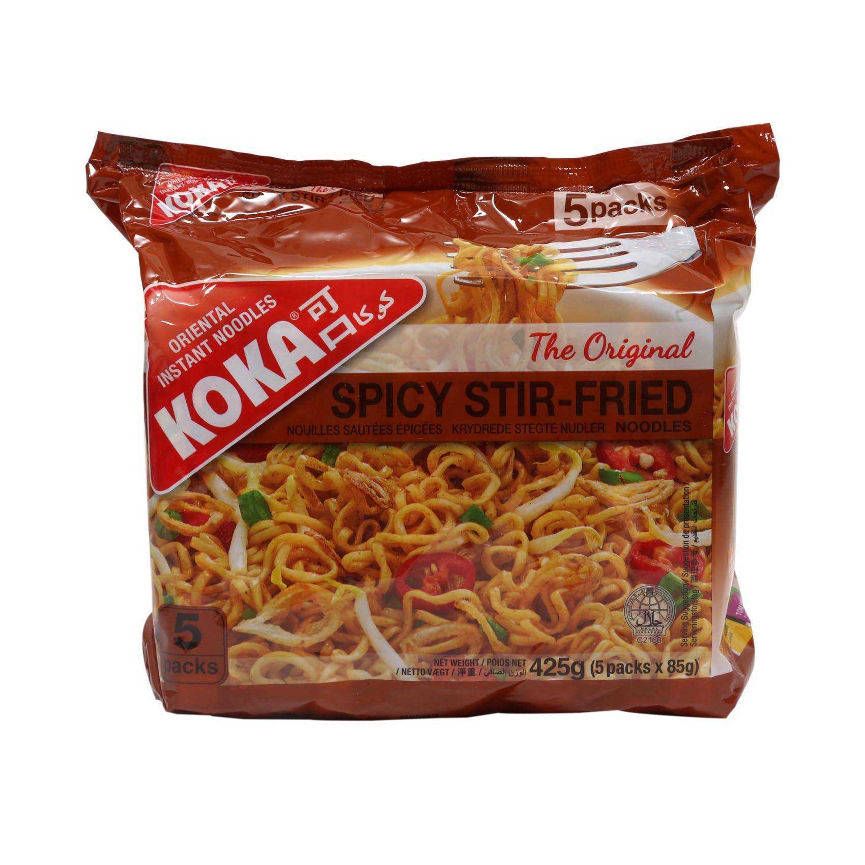 Buy Koka Noodles Spicy Stir Fried 85g×5