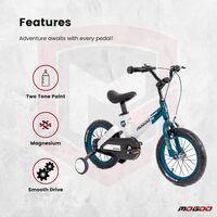 Mogoo Spark Kids Magnesium Alloy Lightweight Bike For 2-8 Years Old Boys Girls, Adjustable Height, Disc Handbrakes, Reflectors, Gift For Kids, 12in 14in 16-Inch Bicycle With Training Wheels
