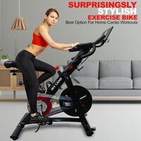 SKY LAND Magnetic Exercise Bike: Versatile Indoor Cycling Stationary Bike for All, Home Cardio Workout with Belt Drive System and Adjustable Comfort-EM-1568-B