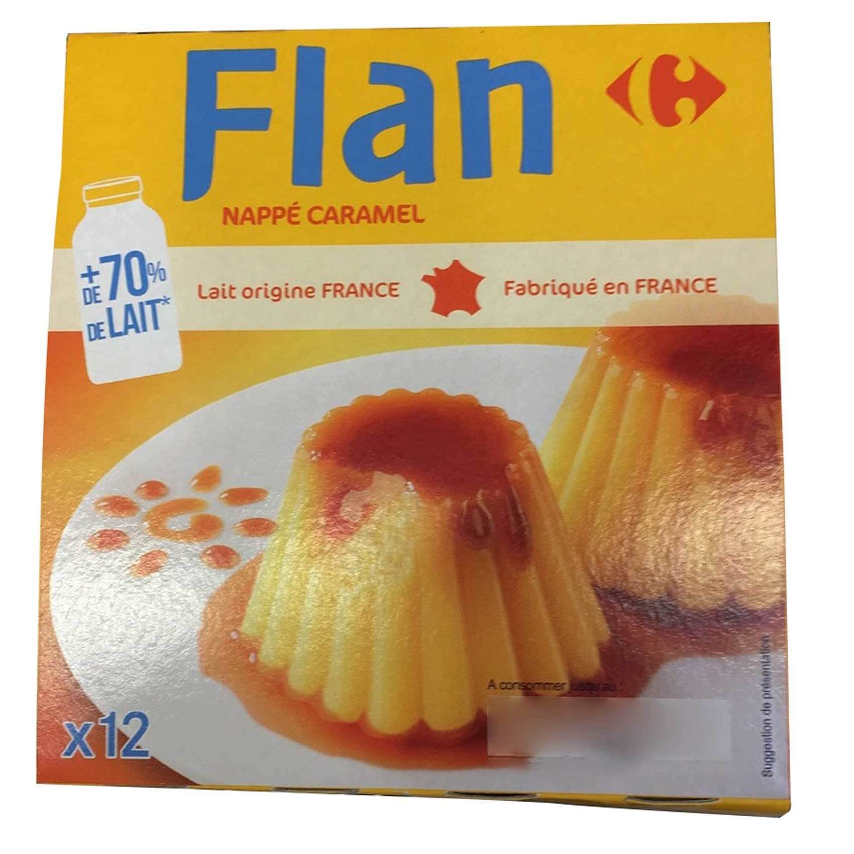 Buy Carrefour Cream Caramel 100g x Pack of 12 Online Shop Fresh Food