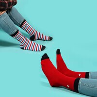 Biggdesign Mens Cotton 5-Pair Pack Patterned Socks,  Ankle High Dress and Casual Socks For Men, Cool Crew Bulk Socks, 8-12 Size