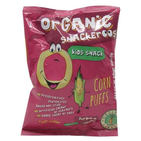 Organic Larder Snackeroos Corn Puff 15g