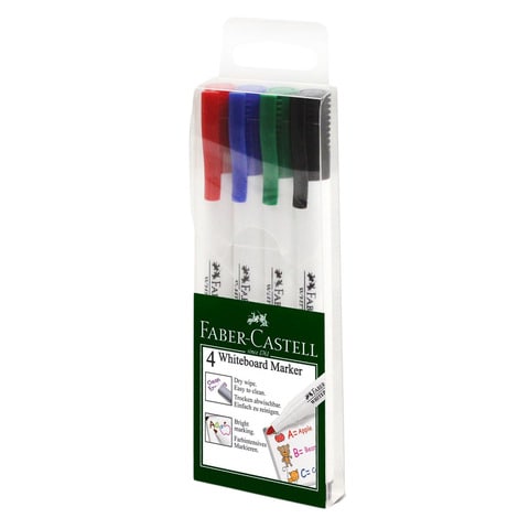 Faber-Castell Slim Whiteboard Marker Set Multicolour 4 PCS