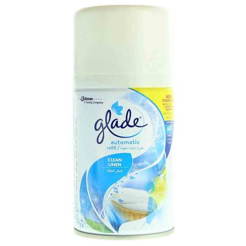 Glade Automatic Clean Linen Refill Can 175 Ml