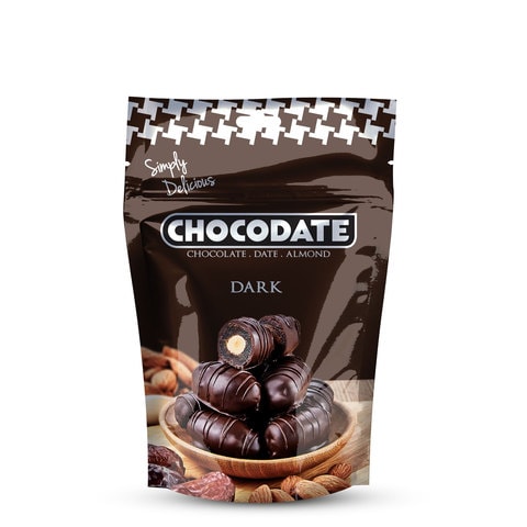 Chocodate Dark Date Almond Chocolate 100g
