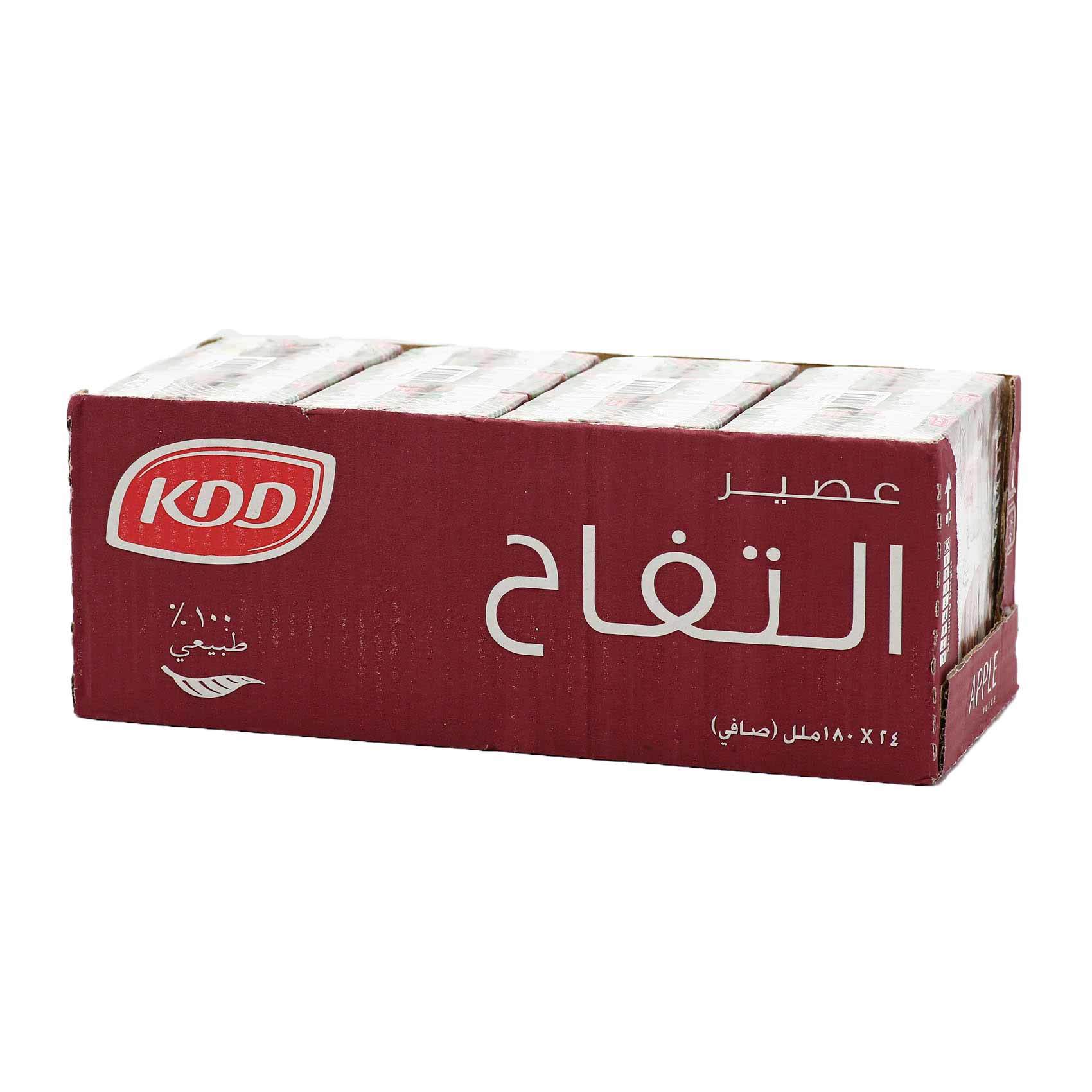 Buy Kdd Apple Juice 180 Ml X 24 Pieces Online Shop Beverages On Carrefour Saudi Arabia