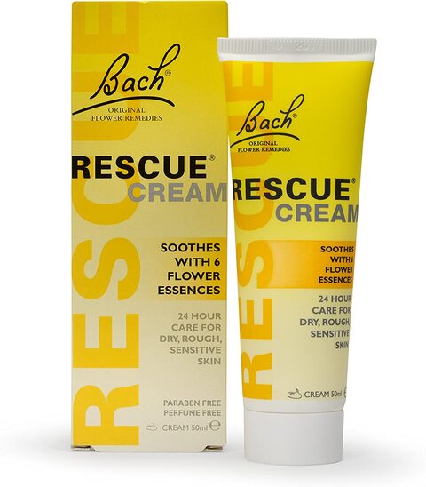Rescue Remedy Cream, Flower Essences, Emotional Wellness And Balance, Only For Skin 50 ml