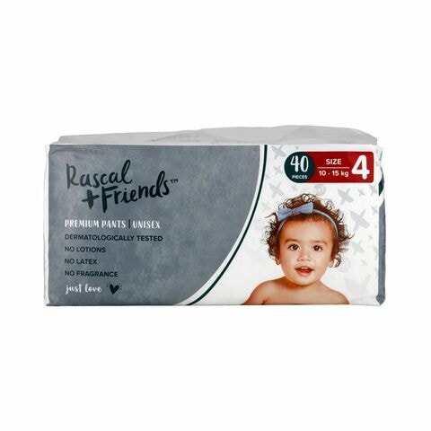 Buy Rascal+Friends Premium Size 2 Infant 58-Pieces Diaper Pack - 4-8 kgs  for Babies Online in KSA