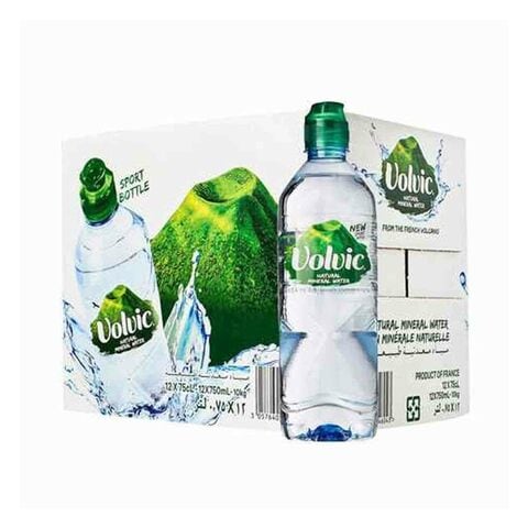 Volvic Natural Mineral Water 750ml Pack of 12