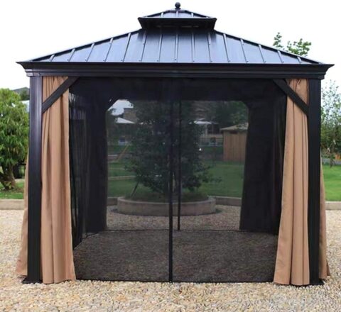 Buy Yulan Metal Frame Outdoor Gazebos Garden Pavillion Tent With