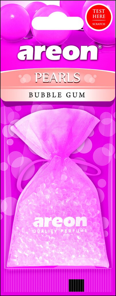 Areon Air Freshener Cardboard Bubble Gum Pearls