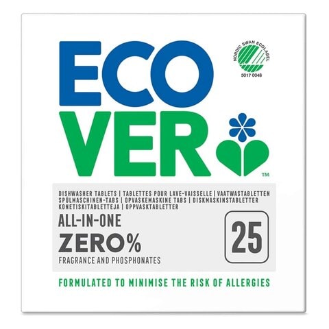 Ecover Zero All-In-One Dishwasher 25 Tablets