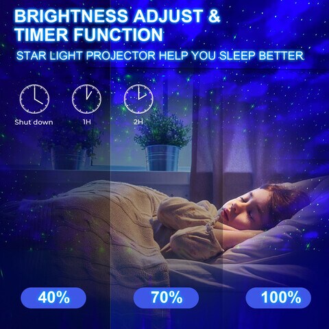 Sky Touch Night Light Baby Star Projector, 10 Color Bluetooth Night Lamp With Timer Remote And Chargeable, Dimmable Combinations Romantic Starry Sky, Black