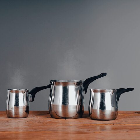 Coffee Milk Warmer, 450ml Stainless Steel Mini Melting Pot with