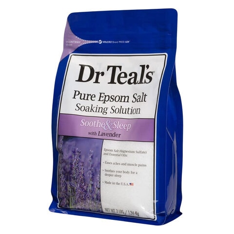 Dr Teal&#39;s Epsom Salt Soothe And Sleep Soaking Solution With Lavender Pure 1.36Kg