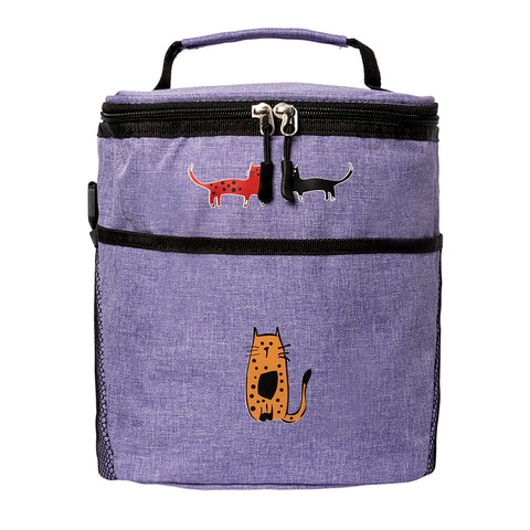 Purple insulated lunch sales bags