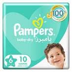 Buy PAMPERS BABY- DRY 6 (EXTRA LARGE +13KG) in Kuwait