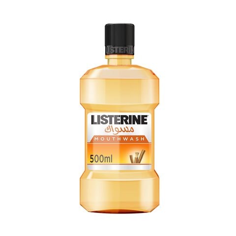 Buy Listerine Miswak Milder Taste Mouthwash 500ml in Saudi Arabia