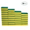 Decdeal - 30pcs Multi-purpose Double-faced Sponge Scouring Pads Dish Washing Scrub Sponge Stains Removing Cleaning Scrubber Brush for Kitchen Garage Bathroom