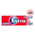 اشتري Wrigleys Extra Strawberry Chewing Gum 14g Pack of 20 في الامارات
