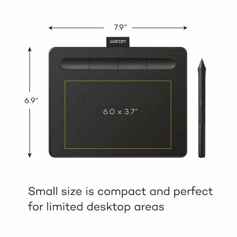 Wacom Intuos Graphics Drawing Tablet With 2MB RAM CTL4100 Black