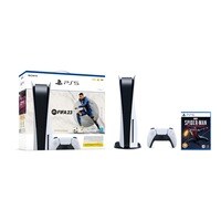 Sony PlayStation 5 Console With FIFA 2023 Game Voucher And Spider-Man Game White