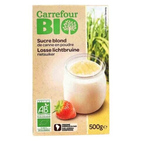 Carrefour Bio  Golden Cane Powdered Sugar 500g