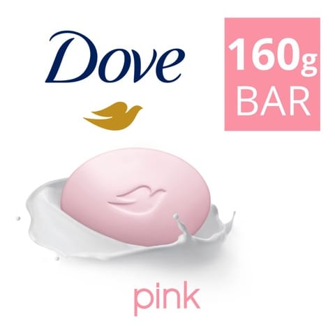 Dove Moisturising Beauty Cream Soap Bar   Pink With &frac14; Moisturising Cream 160g