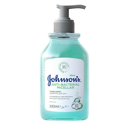Johnson&#39;s Antibacterial Micellar Hand Wash Mint 300ml