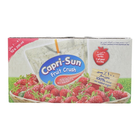 Capri-Sun Strawberry Fruit Crush 200ml Pack of 10