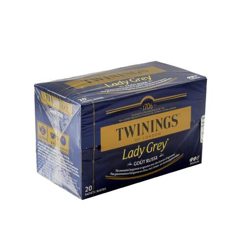 Twinings Lady Grey Tea Bags - 20/Box