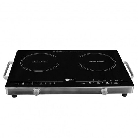 AFRA Infrared Cooktop (Single), 2000W, LED Display, Stir-Fry, Hot Pot Settings, Child Lock, Crystal Plate, Stainless Steel Body, G-Mark, ESMA, RoHS, And CB Certified, 2 Years Warranty.
