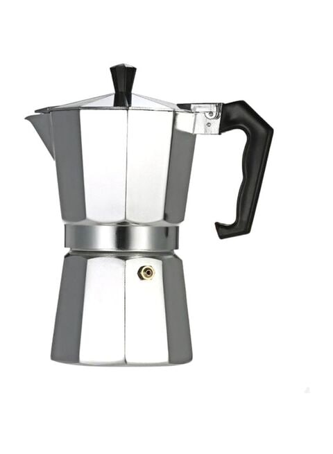 وعاء لصنع قهوة من الألومنيوم باللون فضي 20.5 × 18.5 × 10.3 سم
