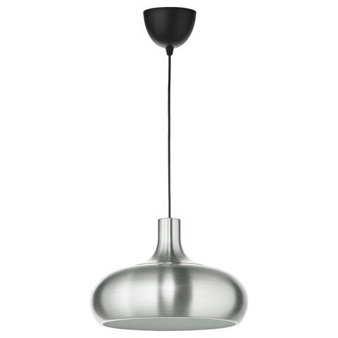 Pendant Lamp, Aluminum-Colour, 38 Cm