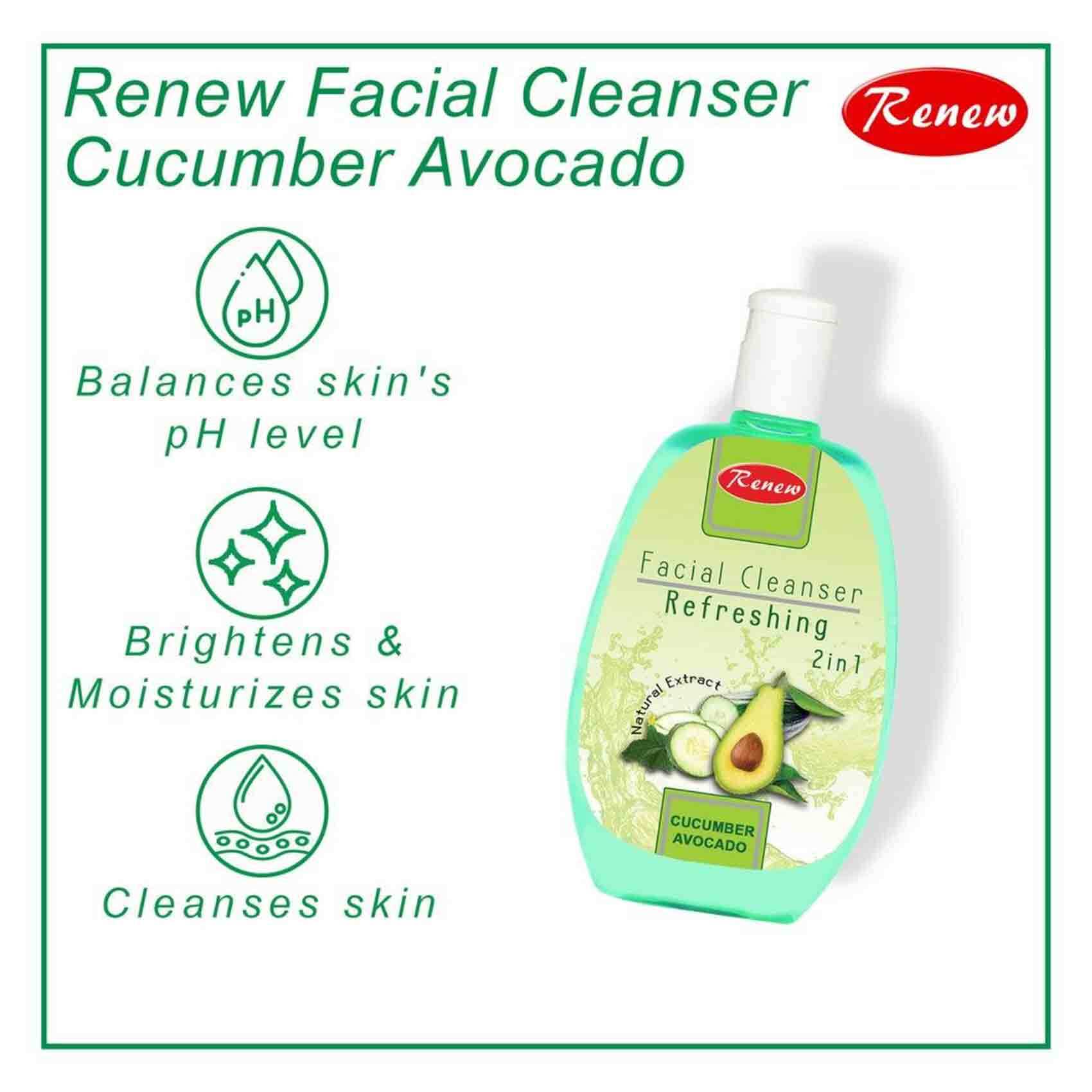 Buy Renew Refreshing Cucumber And Avocado Facial Cleanser 250ml