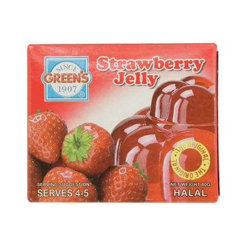 Greens Strawberry Jelly 80g