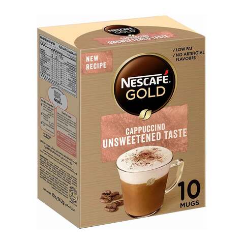 Buy Nescafe Gold Cappuccino Unsweetened 14.2g× 10 Online