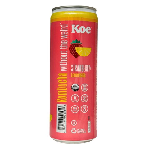  Koe Kombucha Cans, Mango, Organic Sparkling Fruit Drinks With  Live Probiotics and Vitamin C